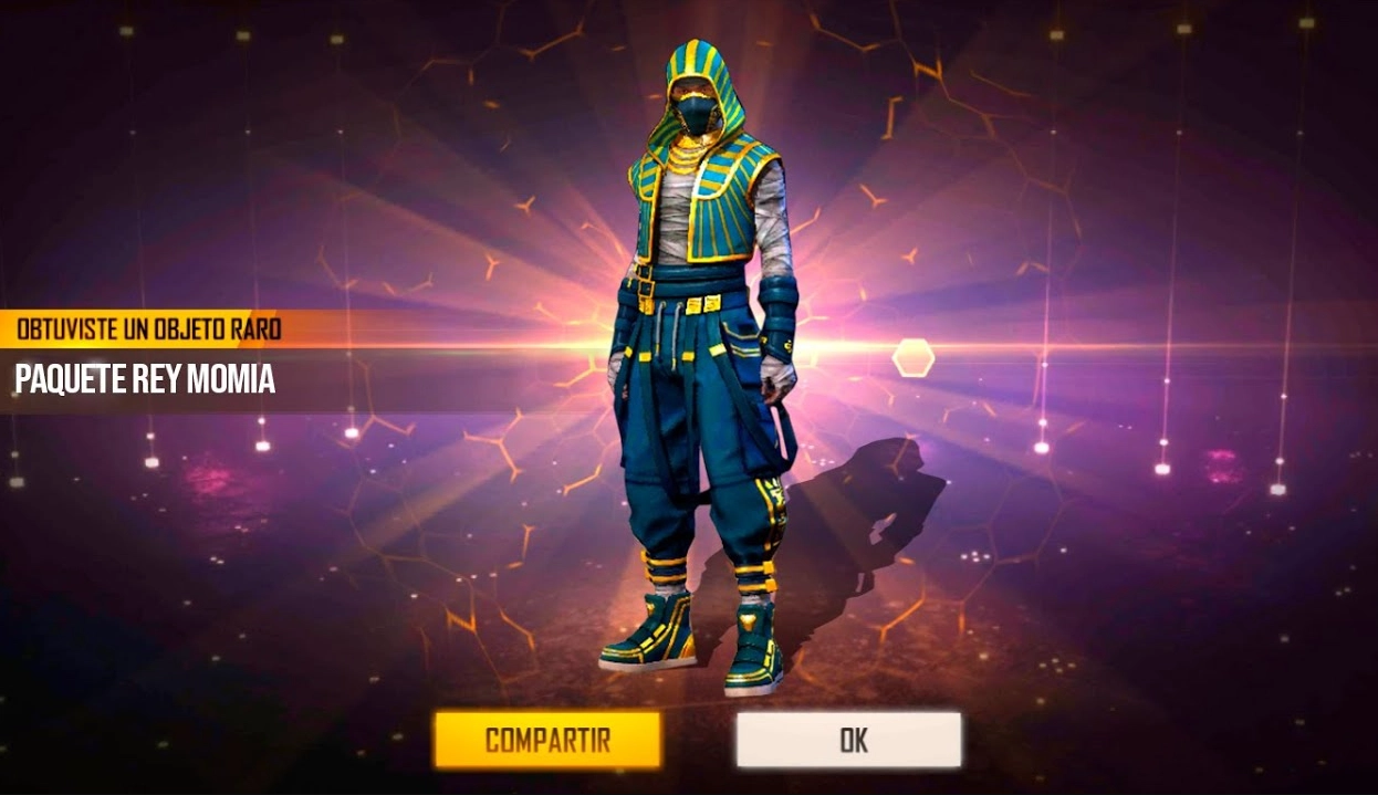 Paquete rey momia Free Fire
