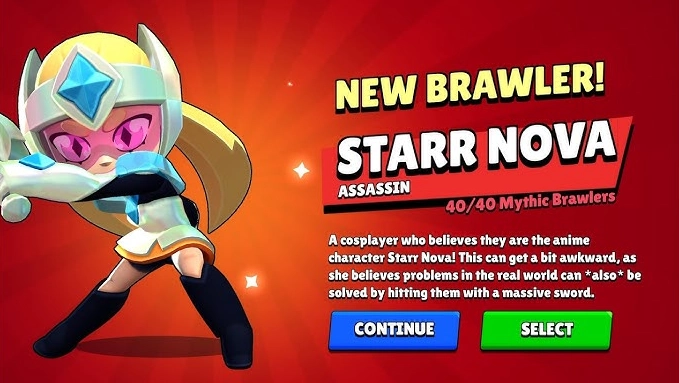 Nuevo Brawler Starr Nova en Brawl Stars