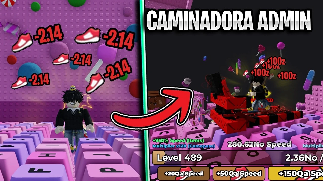 Caminadora Admin Escapa del Teclado